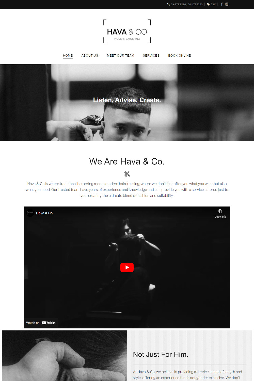 Web Design portfolio - Hava & Co